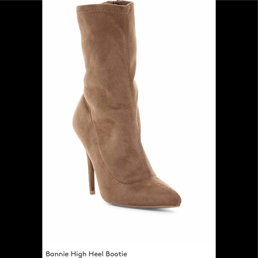 High heel booties